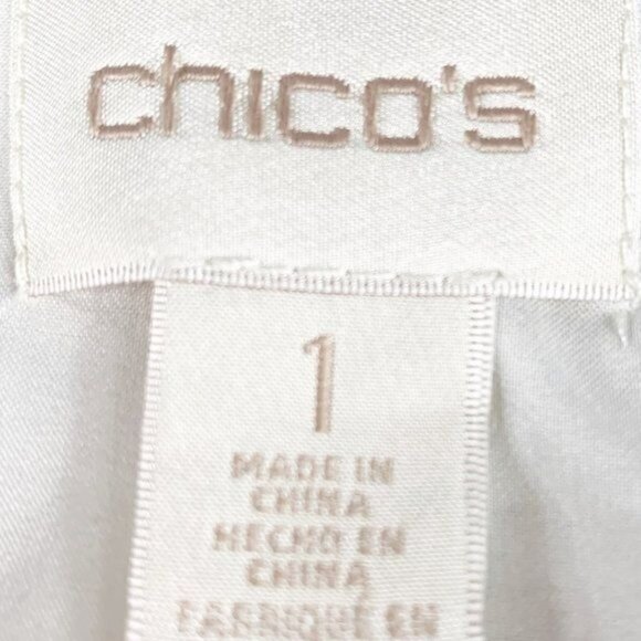 Chico’s Women's Woven Blazer Snap Closure Size Medium NWT - Picture 11 of 16